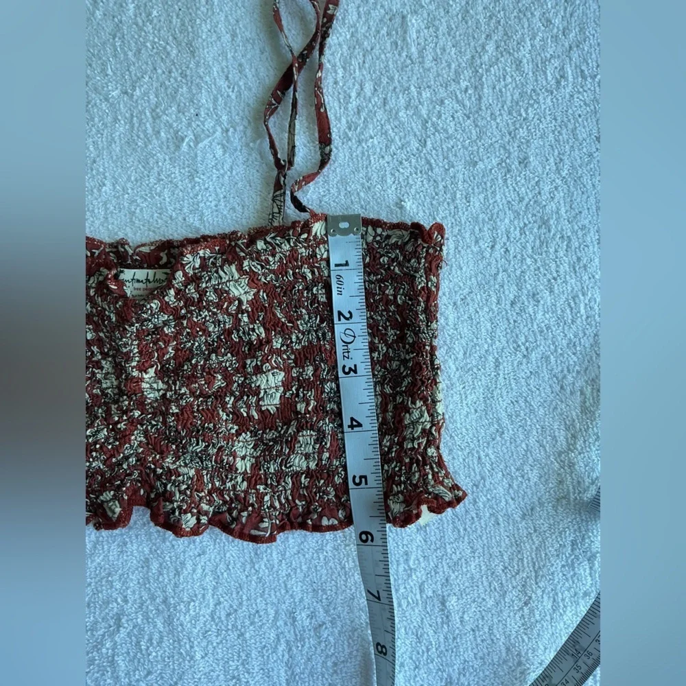 Free People Red Floral Bandeau top - Picture 10 of 11